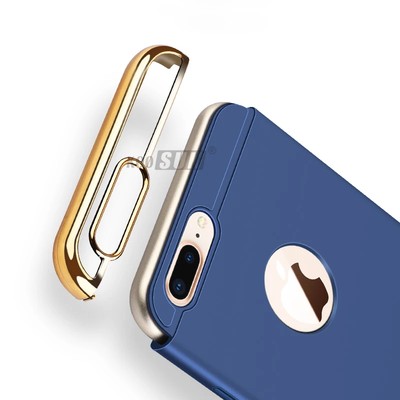Защитный чехол для iPhone 7 роскошный автомобильный с магнитным кольцом анти бунт 3 в