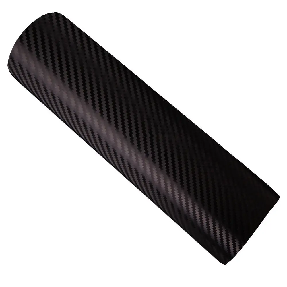 

3D Carbon Fiber SUNICE Matte Black PVC Wrap Accessory Self-adhesive Sticker Decal Film for Car Auto Motor with Bubble Free