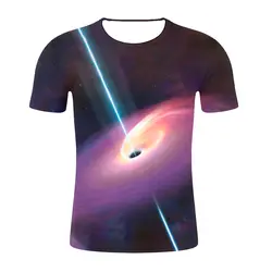 Мягкие спандекс подростковые хип-хоп хипстерские футболки топы для мужчин 3D Galaxy Star Universe Space Print мужские футболки с коротким рукавом плюс