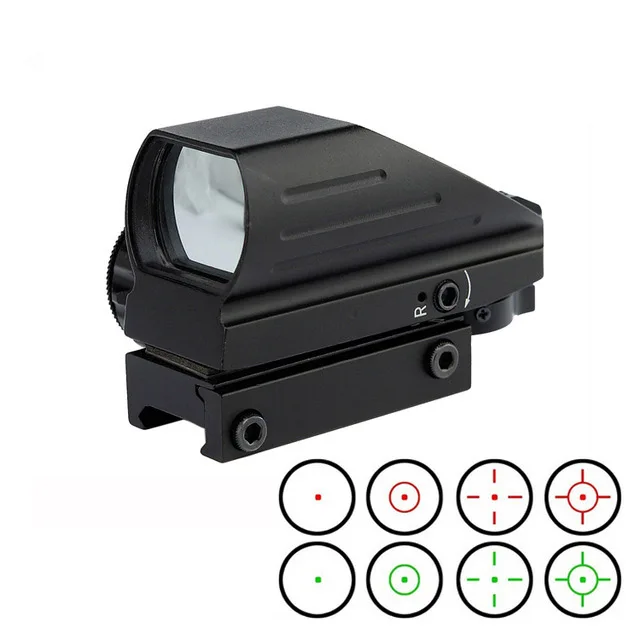 Red green Dot Sight Multi Reticle 1X22X33 red dot scope red/green dot 4 reticle reflex sight for hunting shooting