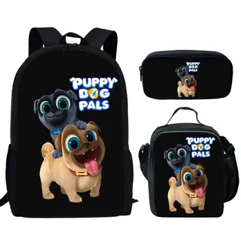 

Cute Puppy Dog Print Kids School Bags for Boys Girls 3D Backpack Children Primary Student Pencil Book Shoulder Bag Satchel