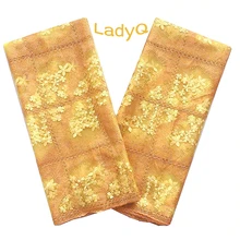 

LadyQ New Arrivals African French Lace Fabric High Quality Nigerian Lace Fabrics Purple White Embroidered African Lace Fabric
