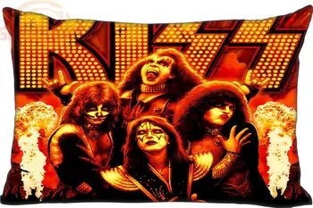 

kiss band Rectangle Pillowcases Hot Sale Best Nice Pillow Cover Home Textiles Decorative Pillowcase Custom