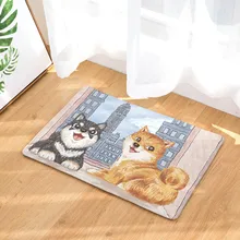 Мультяшная собака кошка Примечание ковер Memory Foam Rugs фланелевый ковер коврик для ванной комнаты Чистящая салфетка коврики для украшения дома