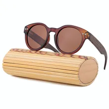2017 Fashion Handmade Bamboo Sunglasses Women Men Brand Design Wood Sun glasses Polarized With Box Oculos De Sol Feminino LS5001