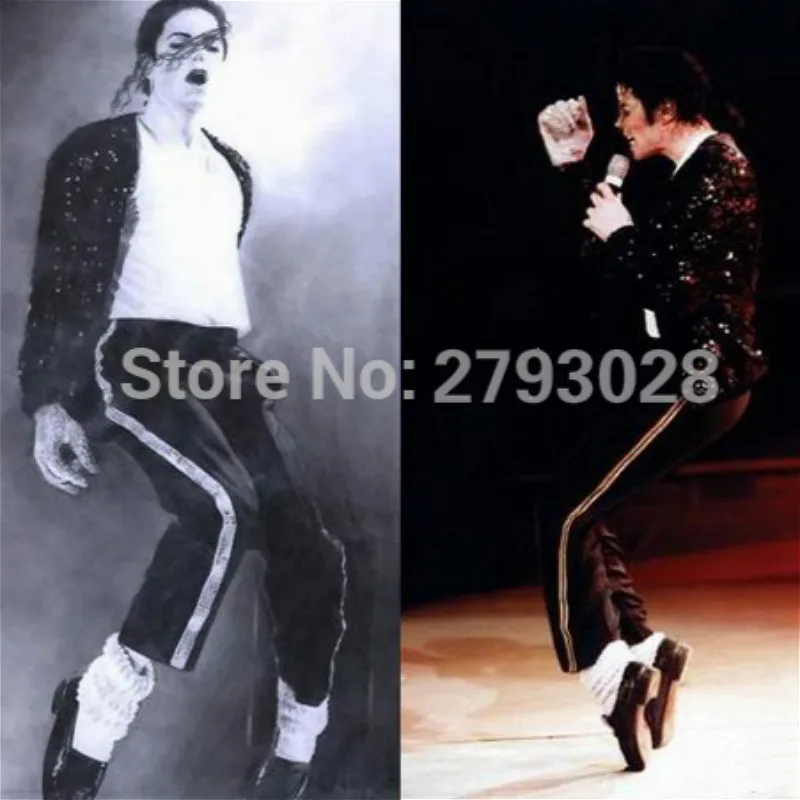 Michael Classic Collection Moonwalk Dancing shoes Cover Handmade White Socks Party Hallowmas Gift
