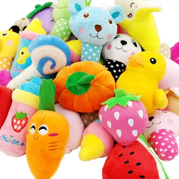 

New Dog Cat Toys Pet Puppy Chew Squeaker Plush Sound Cute Various Style Toys Pet products
