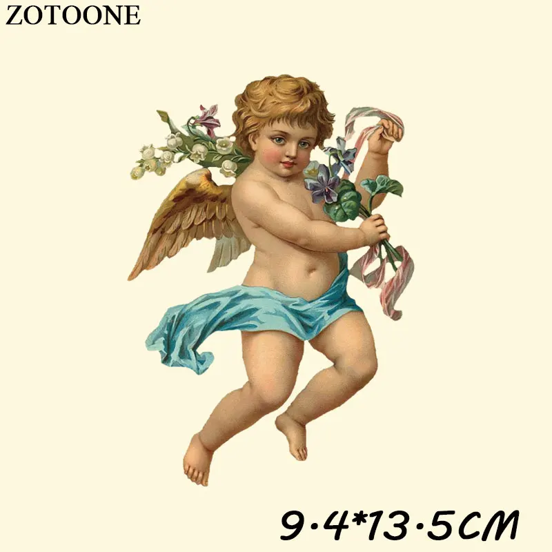 ZOTOONE Angel патч с железом для одежды, футболка, платье, сделай сам, угол, украшение для девочки, переводные наклейки для одежды C - Цвет: TH0487