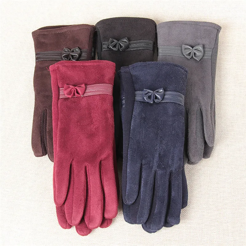 1Pair Winter Warm Screen Riding Drove Gloves for Women modis Hand Gloves guantes eldiven handschoenen 40FE1403