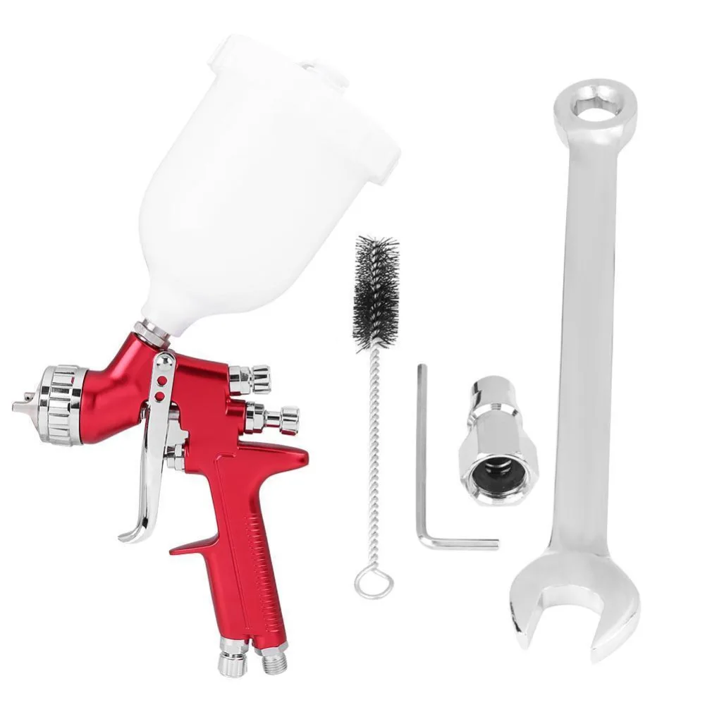 ROLKETU professional spray gun gfg red HVLP car paint gun 1.3mm automotive Gravity feed painting tools