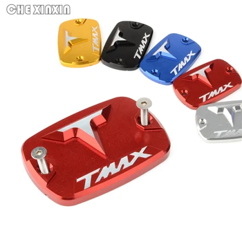 

2019 LOGO New 2 Pieces CNC Motor Bike Brake Fluid Reservoir Tank Caps Cover For Yamaha T-max 500 2008-2011 tmax 530 2012-2019