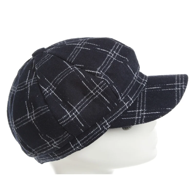 Восьмиугольная кепка, модная Элегантная кепка газетчика, осенне-зимняя унисекс, уличная шапка для отдыха, восьмиугольная кепка для женщин