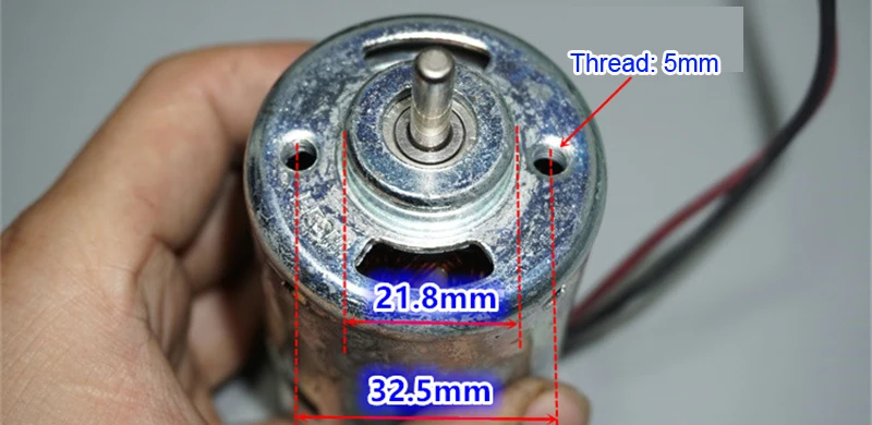 Мощность высокая скорость Nd DC12V24V36V спереди шарикоподшипник 887 двигатель 5800-17600 об./мин. 400 Вт для DIY шлифовальные и резка