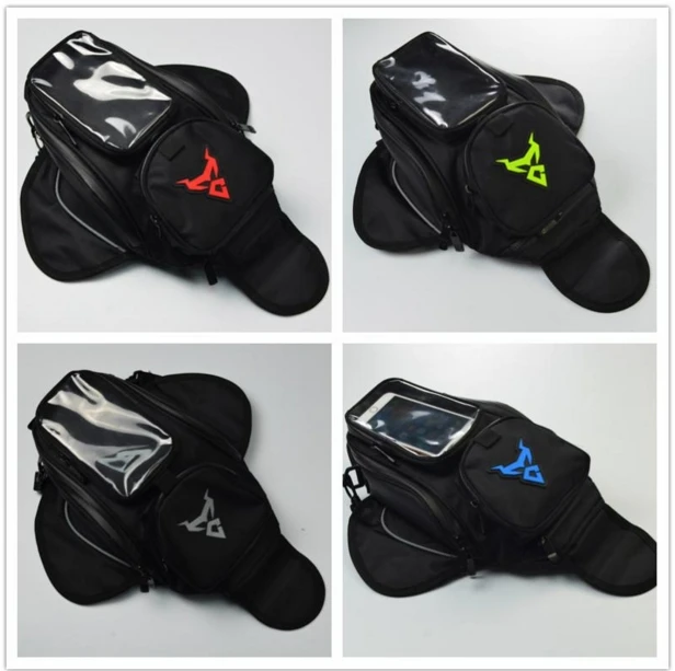 

New Waterproof Motor Tank Bag Black Oil Fuel Tank Bag Magnetic Motorbike Saddle Bag Single Shoulder Bag Motorcycle Backpack