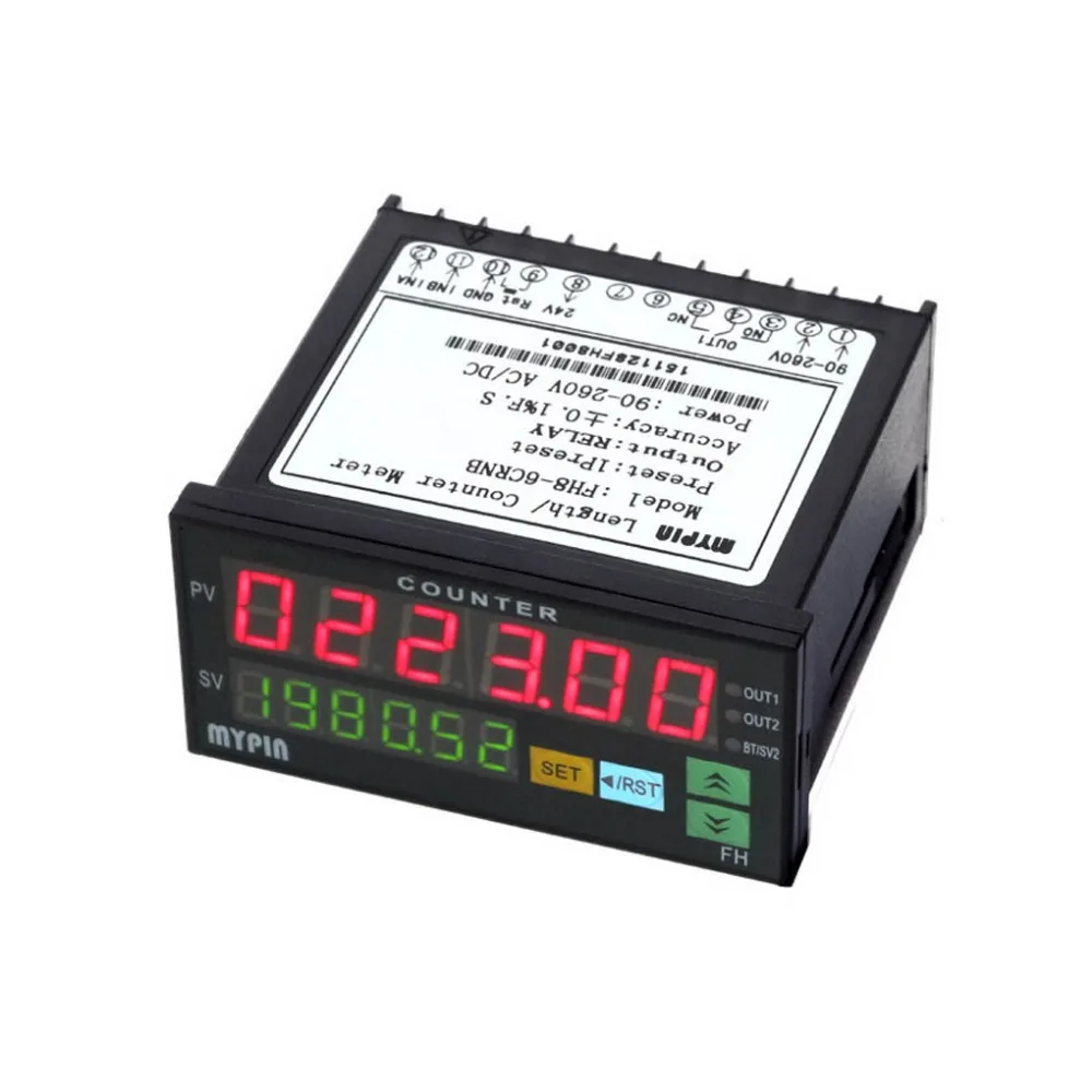 

Multifunctional 6-Digit LED Display Digital Counter 90~265V AC / DC Infrared Sensor Relay Output PNP NPN Meter