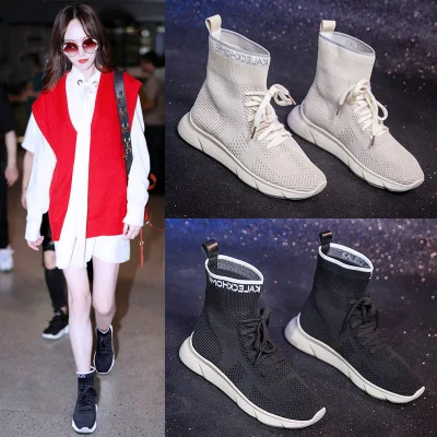 Automne Chaussures Super L'original Sauvage Nouvelle 1 2 Chaussettes Feu Calzado 2019 Coréenne Version Deportiv De Harajuku Haute 4qExwdR