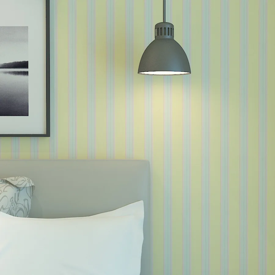 High Quality Striped Wallpaper Wholesale Light Blue Mediterranean Style Striped Wallpaper Modern