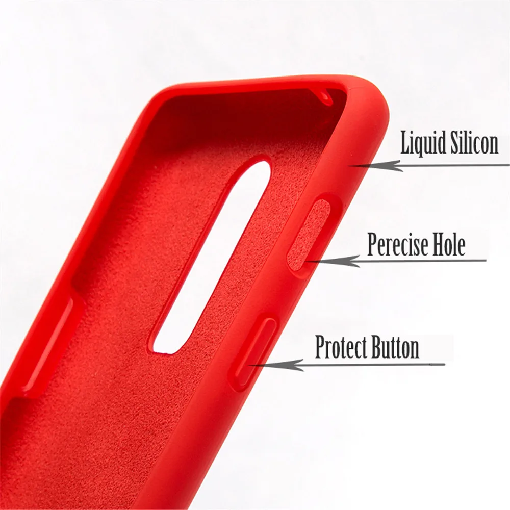 Oneplus caso 6 caso de estado líquido de silicona suave caso 6 Plus caso TPU Multicolor completa proteger Oneplus 6 atrás cubierta de la Funda