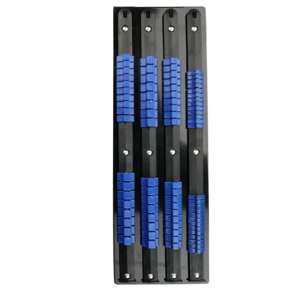 

1/2 3/8 1/4 Multi-Purpose Easy Access 480mm Sleeve Holder Home Tools Organizer 80Pcs Sleeve Rack Iron Plastic Iron Sleeve Frame
