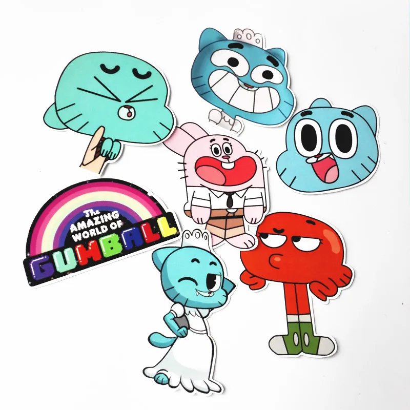 TD ZW 2 стиль удивительный мир Gumball наклейка s для сноуборда ноутбука багаж автомобильный холодильник Стайлинг Виниловая наклейка для дома