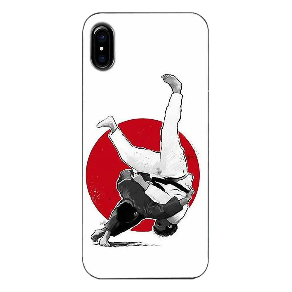 Мягкий чехол для телефона Apple iPhone 4 4S 5 5C 5S SE 6 6S 7 8 Plus X Fashion Judo Sport|Чехлы-накладки| |