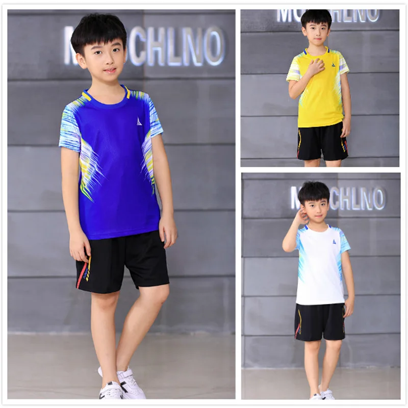 

Child Tennis T Shirts , Boy badminton T-shirt , badminton suit , tshirts table tennis , tenis de mesa , Young Ping-Pong Clothing