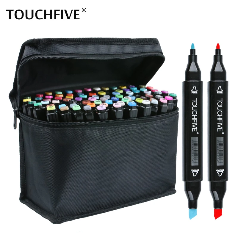 TouchFIVE 36/48/60/72 Colors set Art Markers alcohol Dual Headed