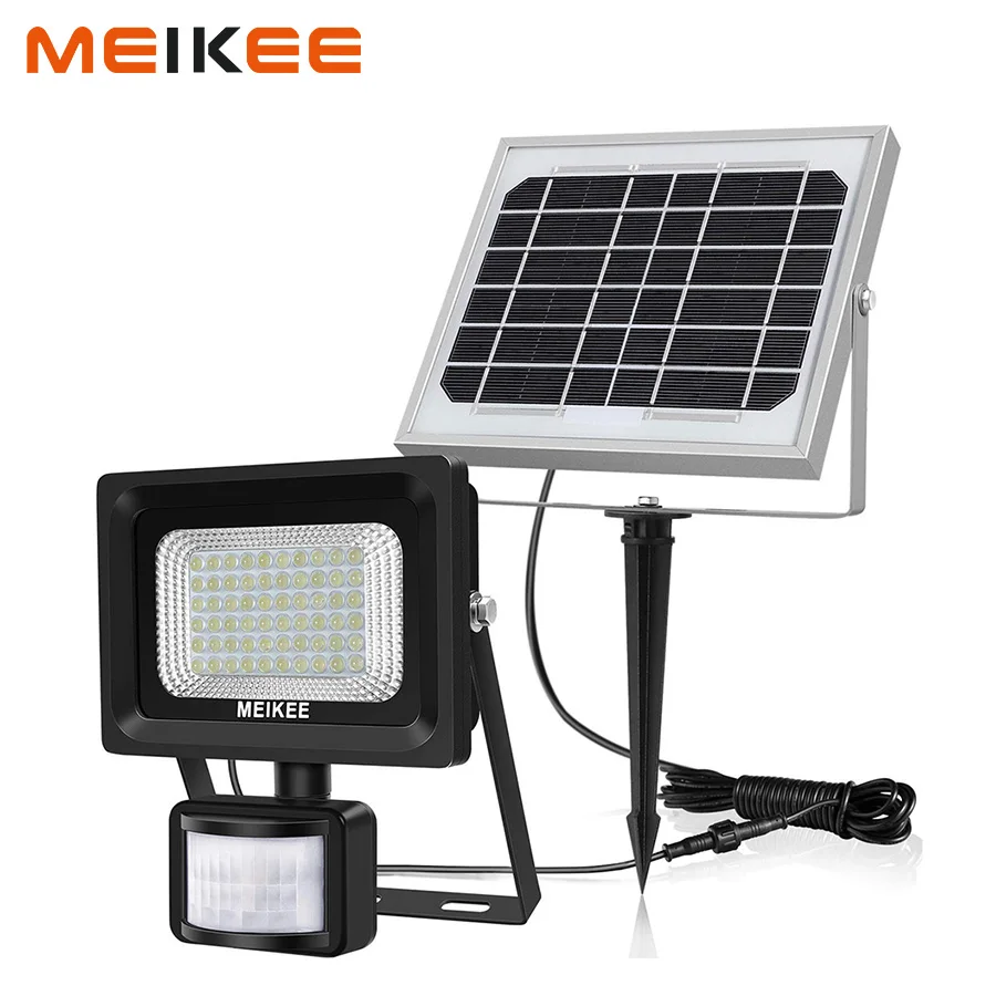 

60led Light Sensor/Motion Sensor LED Flood Light With Solar Panel Waterproof Outdoor Spotlight Searchlight for Garden Street