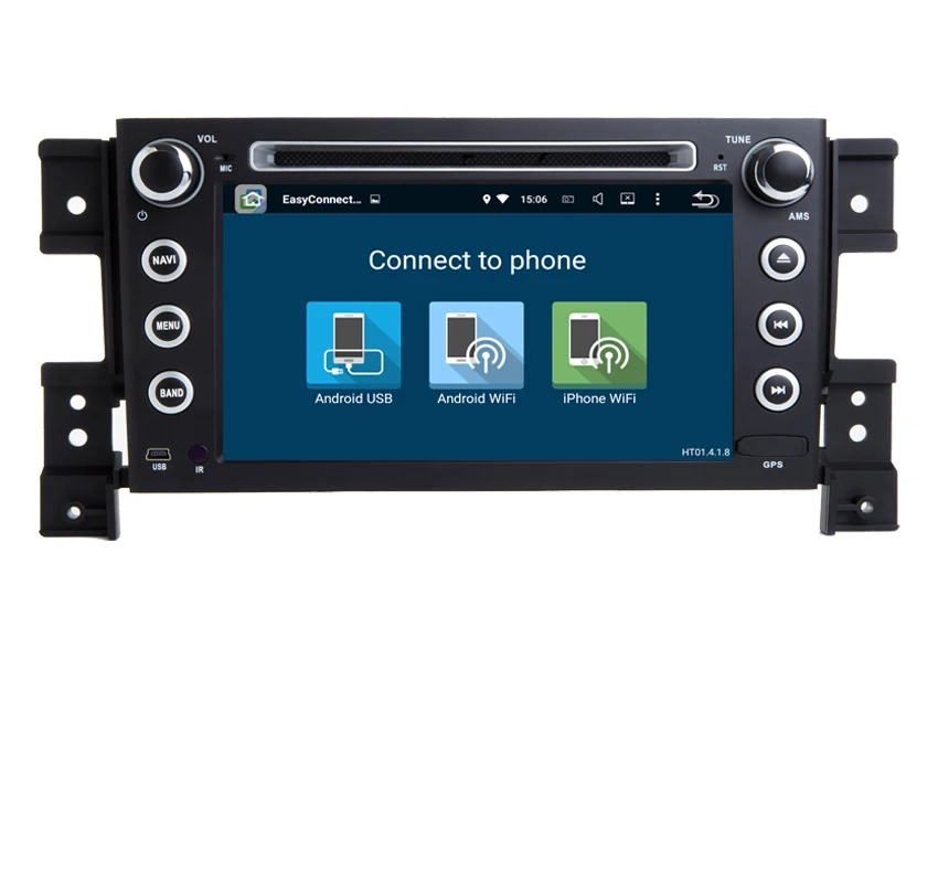 Excellent 7" HD Android 7.1 Car GPS Navigation for Suzuki Grand Vitara multimedia car radio stereo dvd with steering wheel camera DVR Map 3