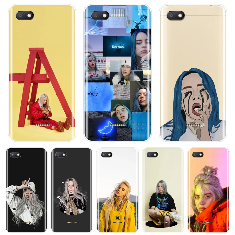 

Back Cover For Xiaomi Redmi Note 6 Pro 5A Prime 5 4 4X Pocophone F1 Redmi S2 6A 5 Plus 4A Soft Silicone Billie Eilish Phone Case
