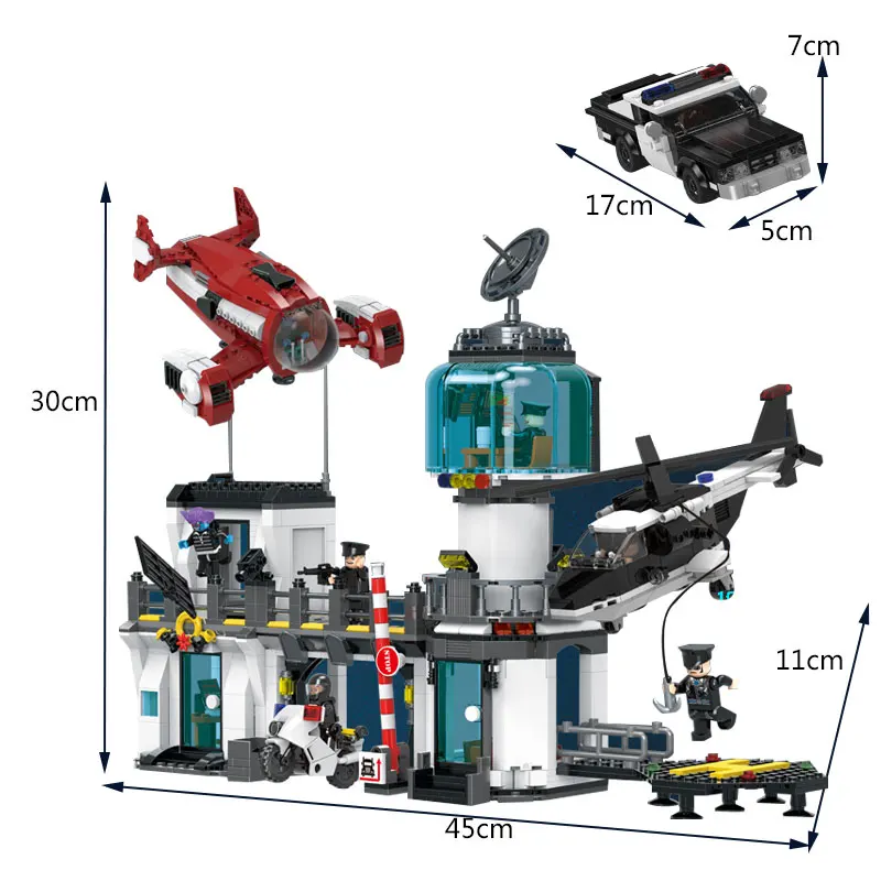 

XingBao 02106 New Kids Toys City Series The Police Station Escape Set Model Building Blocks Bricks Toys For Kids Christmas Gifts