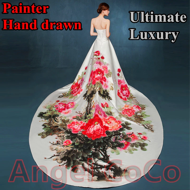 Painted Wedding Dress For Prom Fashion Dresses