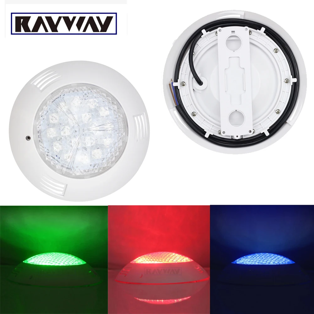 2 piezas 54 W RGB IP68 piscina subacuática luz AC/DC 12 V fuente piscina pared remoto IR estanque decoración iluminación