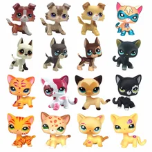 Real standing Short Hair cat animal pet shop toys dog original collections great dane collie dachshund