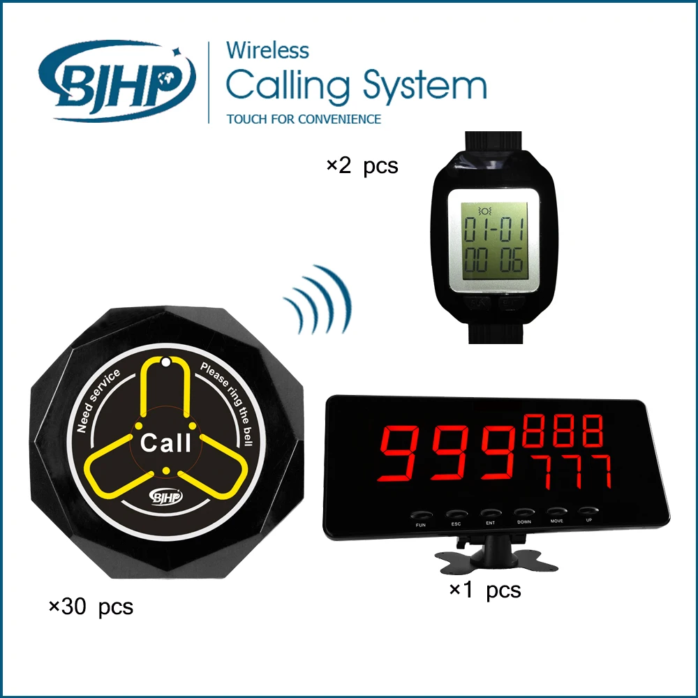 (1 Display Panel +30 Call Buttons +2 Watch Pager) more conenient service call button system |