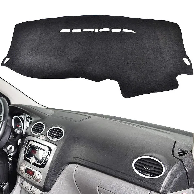 Beste Voor Ford Focus 2 MK2 2005 2011 Dashboard Mat Cover Dashmat Pad Anti Uv Zonnescherm Instrument Tapijt Protector Auto accessoires LHD