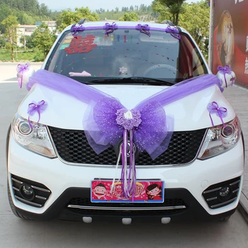 

Creative Wedding Supplies Simulation Korean Car Decorative Flower Floats Set Front Layout of Wedding Car Flower