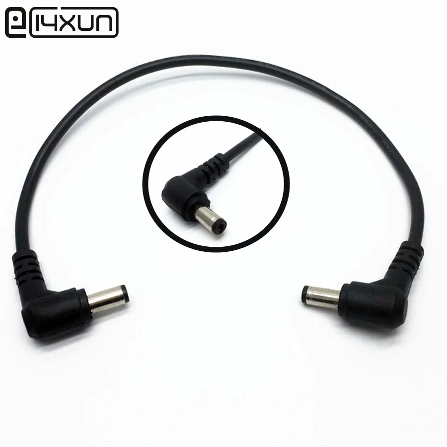 1pcs 5.5*2.5mm Male to Male Plug DC L shaped 90 Right Angle Power Plug