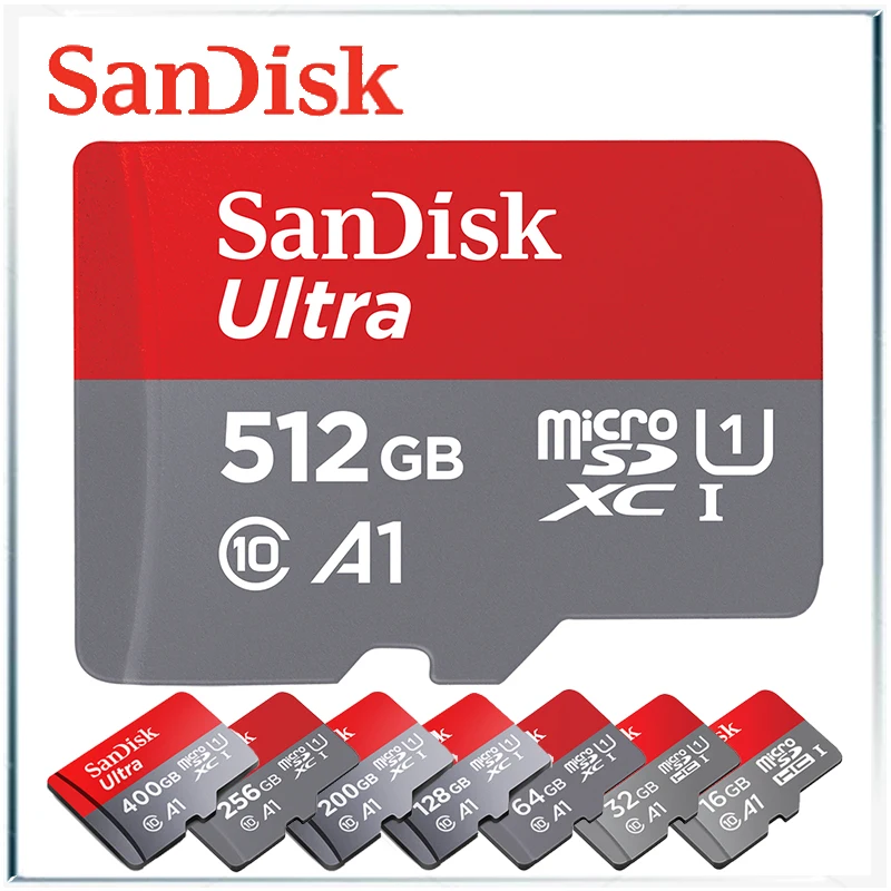 

Sandisk Ultra Micro SD Card 128GB UHS-I Micro SD 256GB TF Memory Card 64GB Gopro Phone Cards Placa For video HD