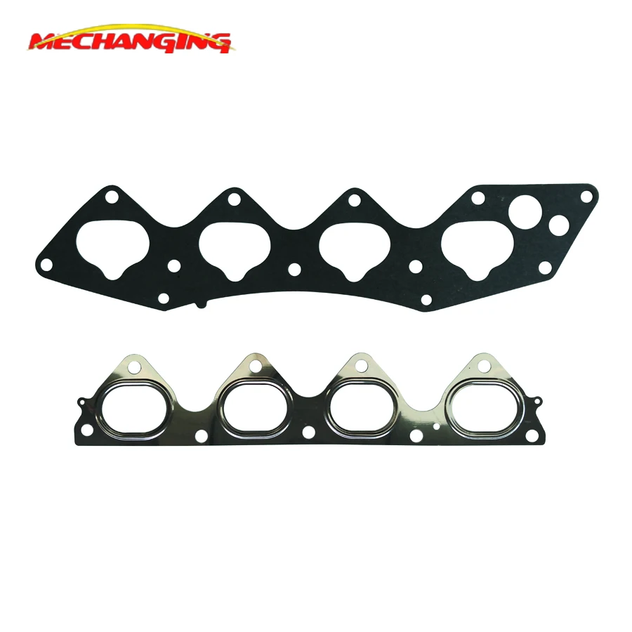 FOR HONDA CR V I 16V B20B 2PCS Intake Exhaust Manifold GASKET Engine