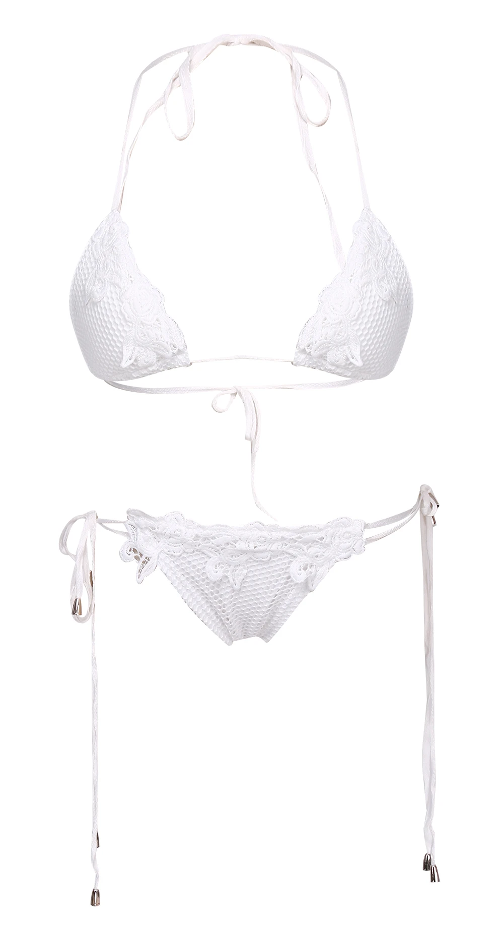 

New Women Bathing Suit Sexy Lace Crochet Bikini Swimwear Cover Up Beachwear