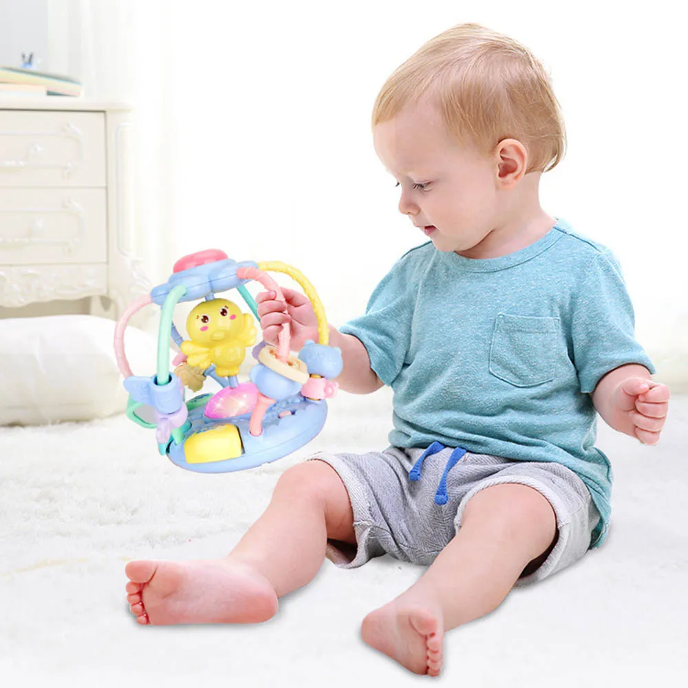 Baby Rattle Activity Ball Rattles Educational Toys For Babies Grasping Ball Puzzle Playgro Kids