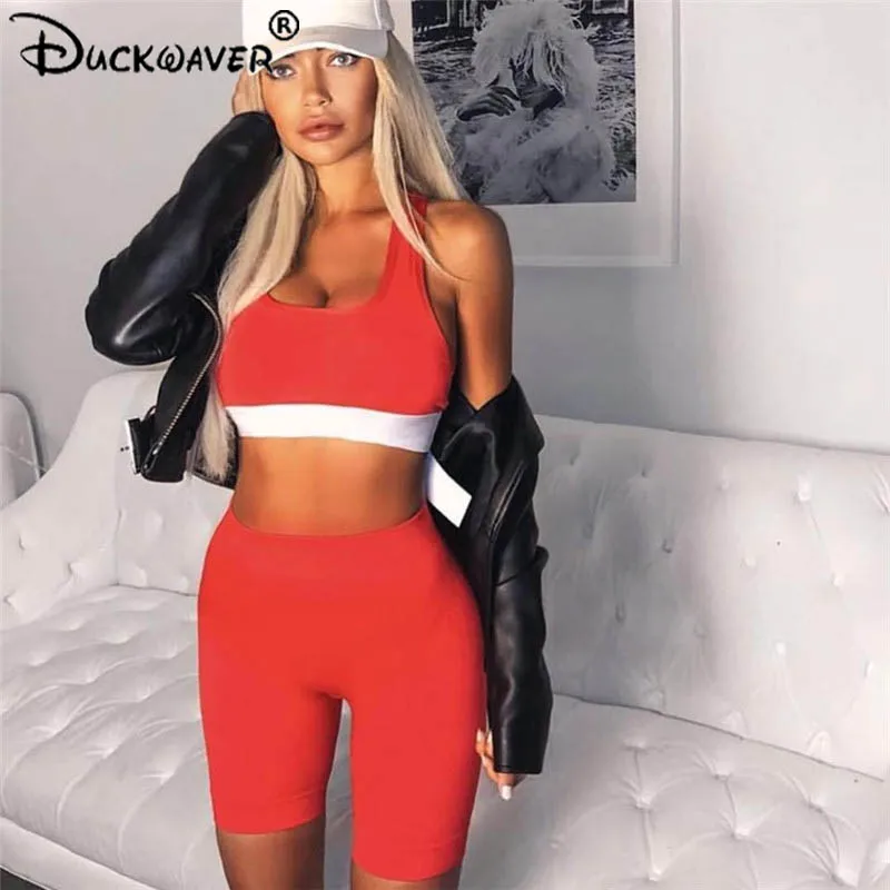 Duckwaver на шнуровке плотный Женский комплект из 2 предметов для йоги Однотонный