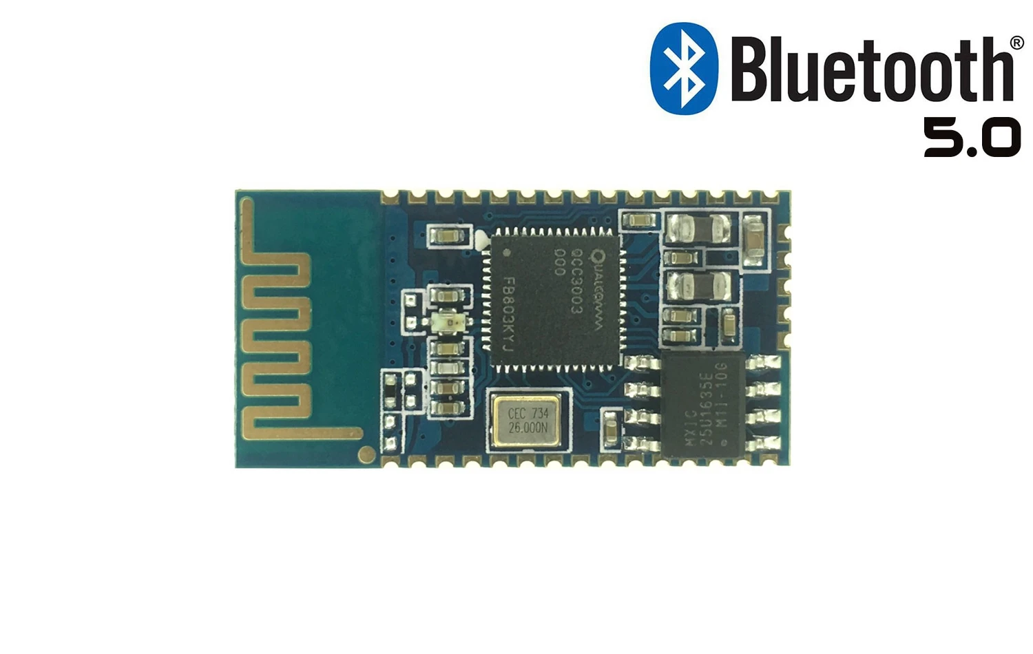 

BTM303/QCC3003 Stereo Bluetooth 5.0 Audio Module I2S Analog Output