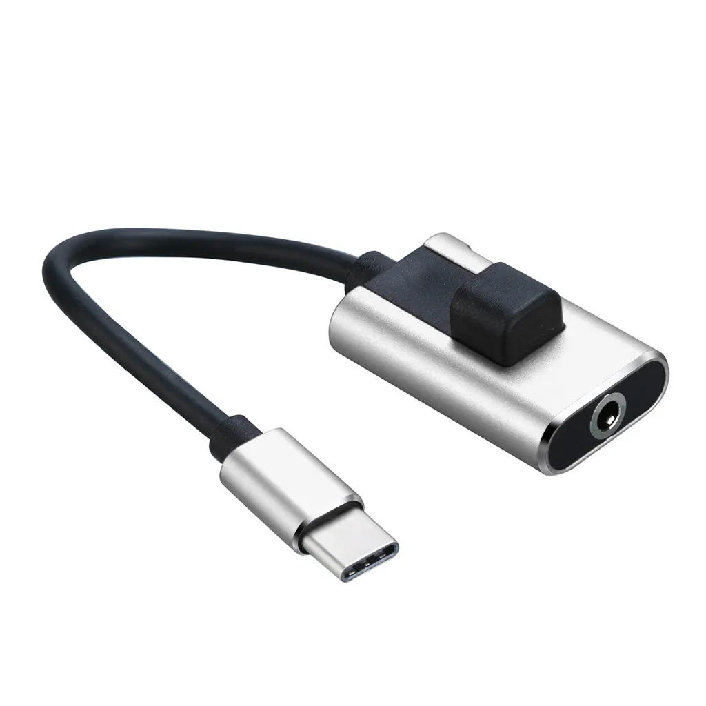 

CARPRIE Type-C Converter Portable USB-C Audio Cable Charger 2 In 1 Type-C To 3.5mm Jack Aux Earphone Adapter For Huawei Xiaomi