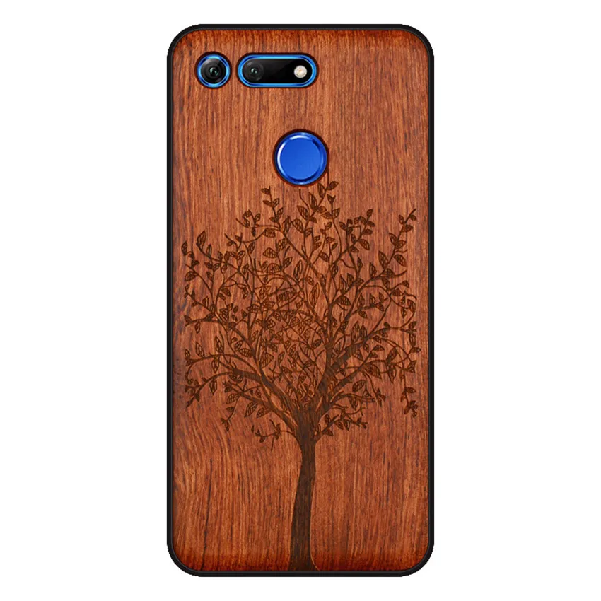 BOOGIC Original Wood Phone Case For Huawei Honor View 20 V20 V10 Wood +TPU Cover For Honor 8x Play 10 Ultra-Thin Wooden Coque (6)