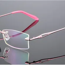 Eyesilove классические женские очки без оправы из титанового сплава близорукие очки готовые очки по рецепту от-0,50 до-6,00
