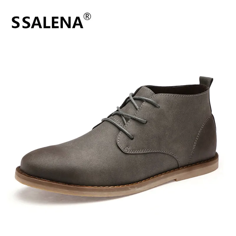 Noir Casual Air Souple With High Top brown black Semelle Pointu Fur Aa60831 Cuir Vintage Plat En Bout Fur Chaussures Hommes Lace Up D'affaires Fur gris gray Plein marron À VjLqGMpSzU