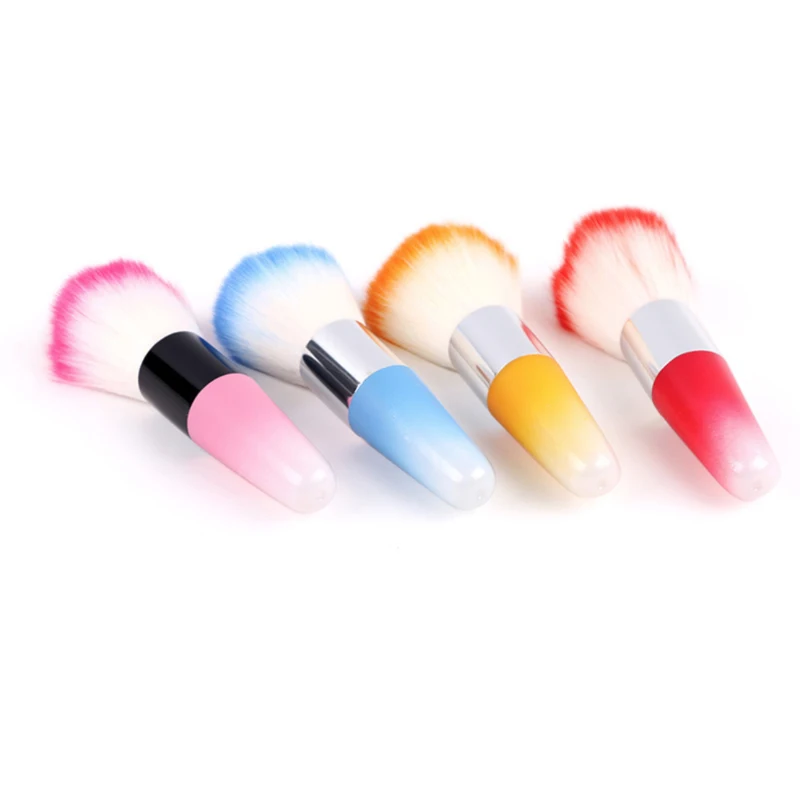 

MYBORMULA Colorful soft hair nail dust clean brushes nail Powder Remover Makeup brush Foundation Nail Care DIY Salon Tools