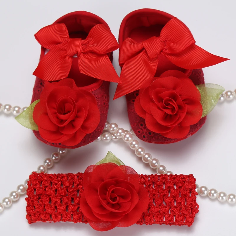 Partie Strass Perle Bebe Chaussures Couronne Bandeau Bapteme Ensemble Dentelle Rosette Chaussures Enfant En Bas Age Enfants Chaussons Sapatinhos De Bebe Menina Aliexpress
